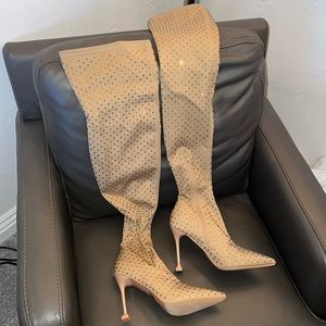 Sequence thigh high boots